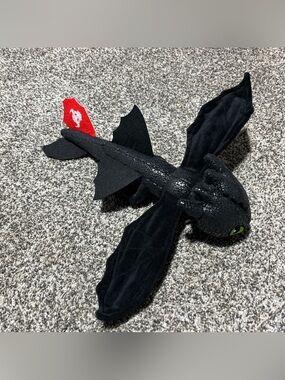 How To Train Your Dragon Plush Toothless Black Slap Bracelet Hug and Glide 14”